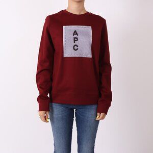 NWT - A.P.C. Logo Sweatshirts Burgandy🤎❤️